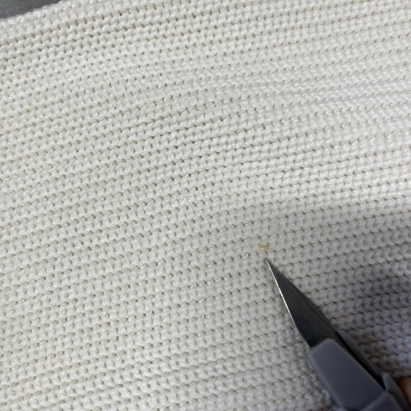 Zara Sweater Mens Medium White Ribbed Quarter Zip Pullover Cotton Knit Bulgaria - Picture 11 of 12